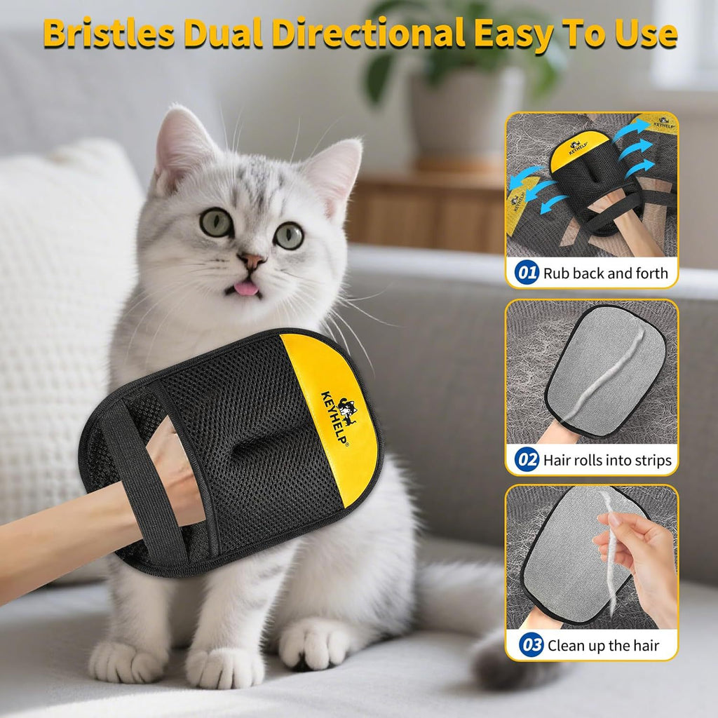 Static Hair Removal Glove