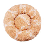 Round Plush Pet House Bed