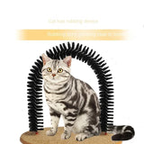 Self-Grooming Cat Arch with Massage Brush