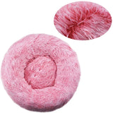 Round Plush Pet House Bed