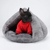 Plush Pet Basket Bed