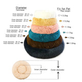 Round Plush Pet House Bed