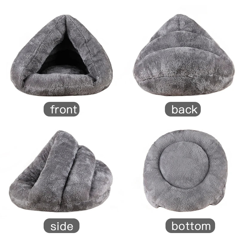Plush Pet Basket Bed