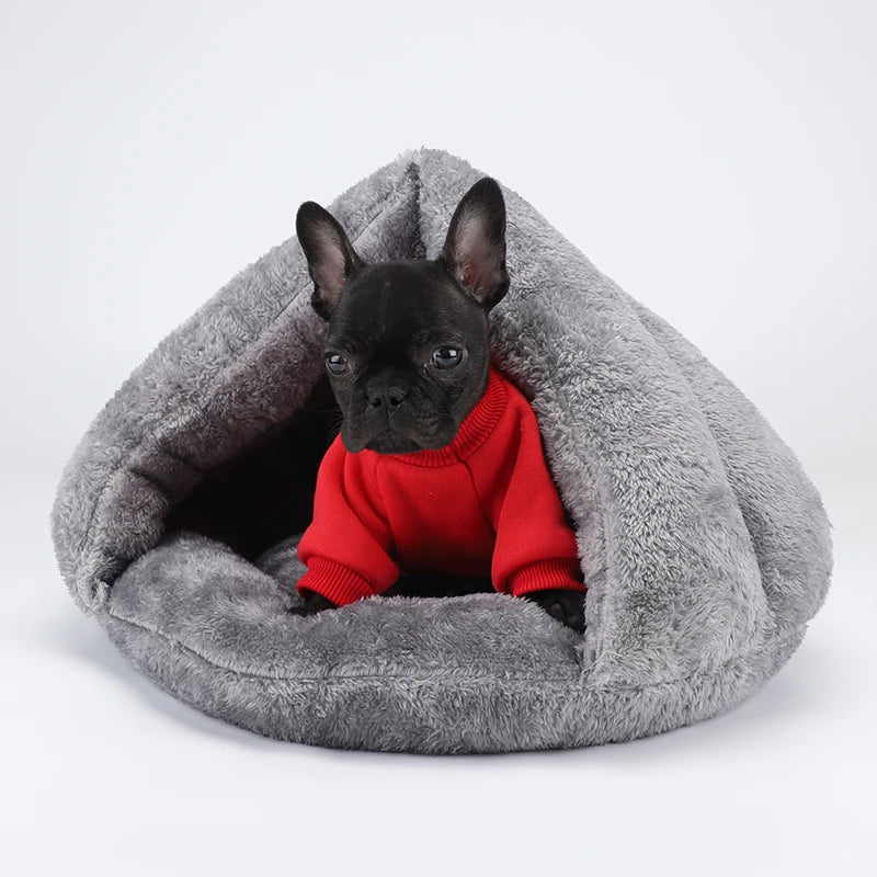 Plush Pet Basket Bed