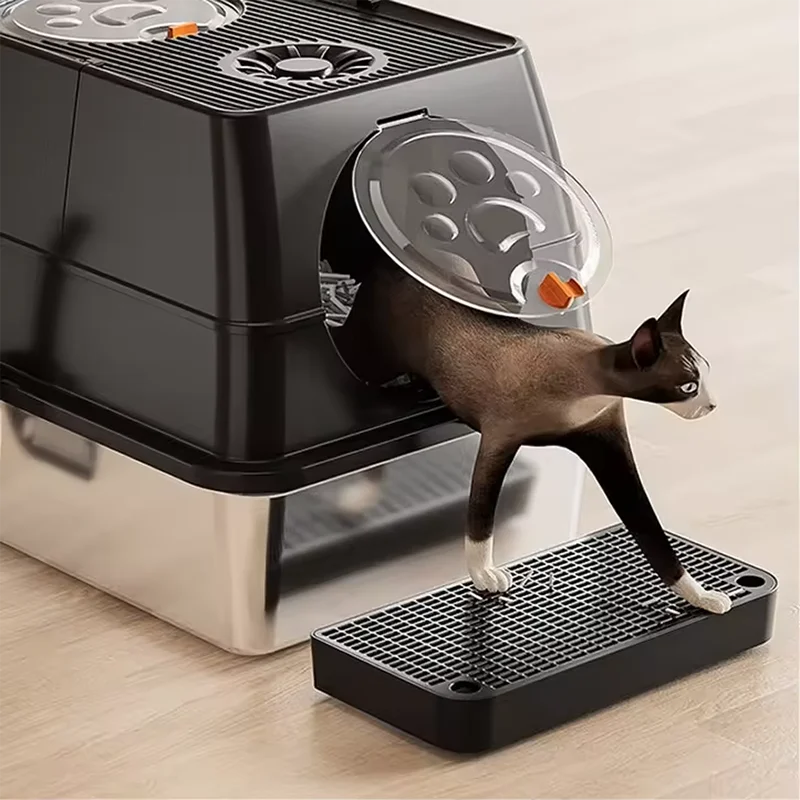 Cat Litter Box Filter Step Ramp