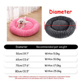 Round Plush Pet House Bed