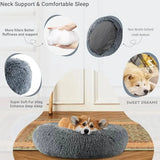 Round Plush Pet House Bed