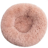 Round Plush Pet House Bed