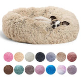 Round Plush Pet House Bed