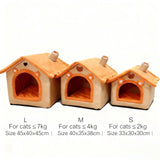 Warm All-Season Pet House Bed