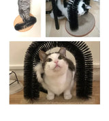 Self-Grooming Cat Arch with Massage Brush
