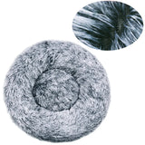 Round Plush Pet House Bed