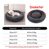 Round Plush Pet House Bed