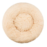 Round Plush Pet House Bed