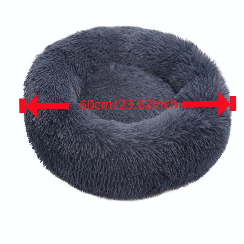 Round Plush Pet Nest Bed