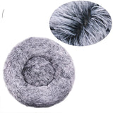 Round Plush Pet House Bed