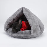 Plush Pet Basket Bed