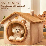 Warm All-Season Pet House Bed