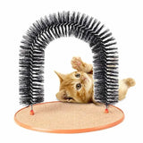 Self-Grooming Cat Arch with Massage Brush