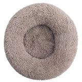 Round Plush Pet House Bed