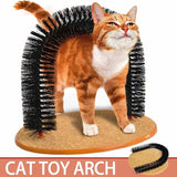 Self-Grooming Cat Arch with Massage Brush