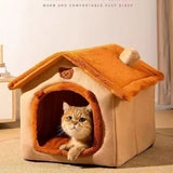 Warm All-Season Pet House Bed