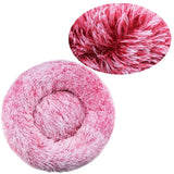 Round Plush Pet House Bed
