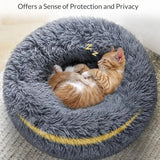 Round Plush Pet House Bed