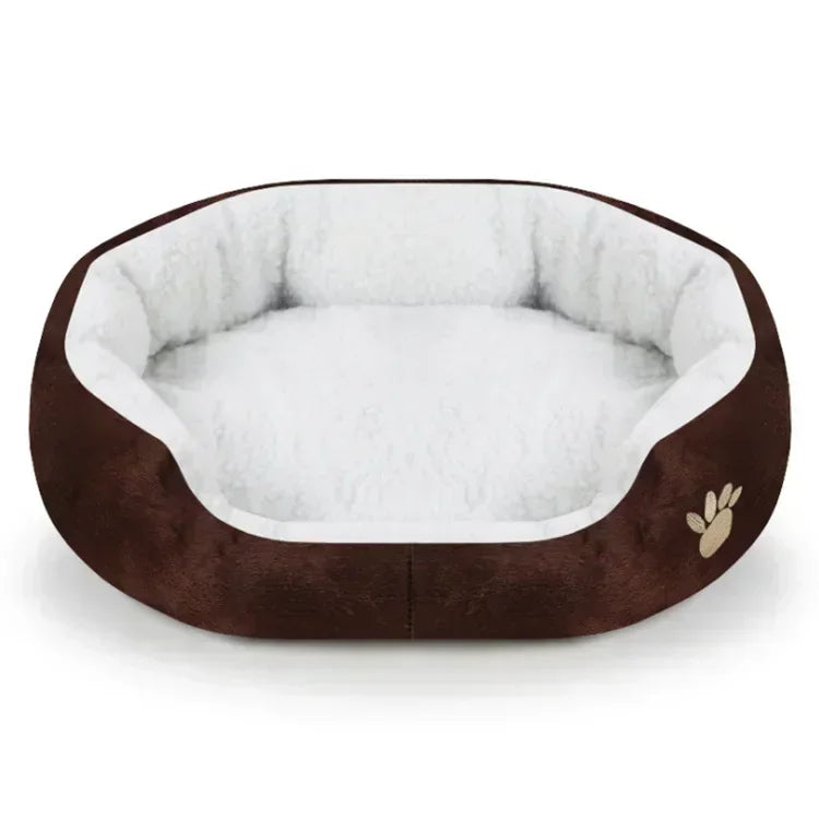 Cashmere Plush Pet Lounger Bed